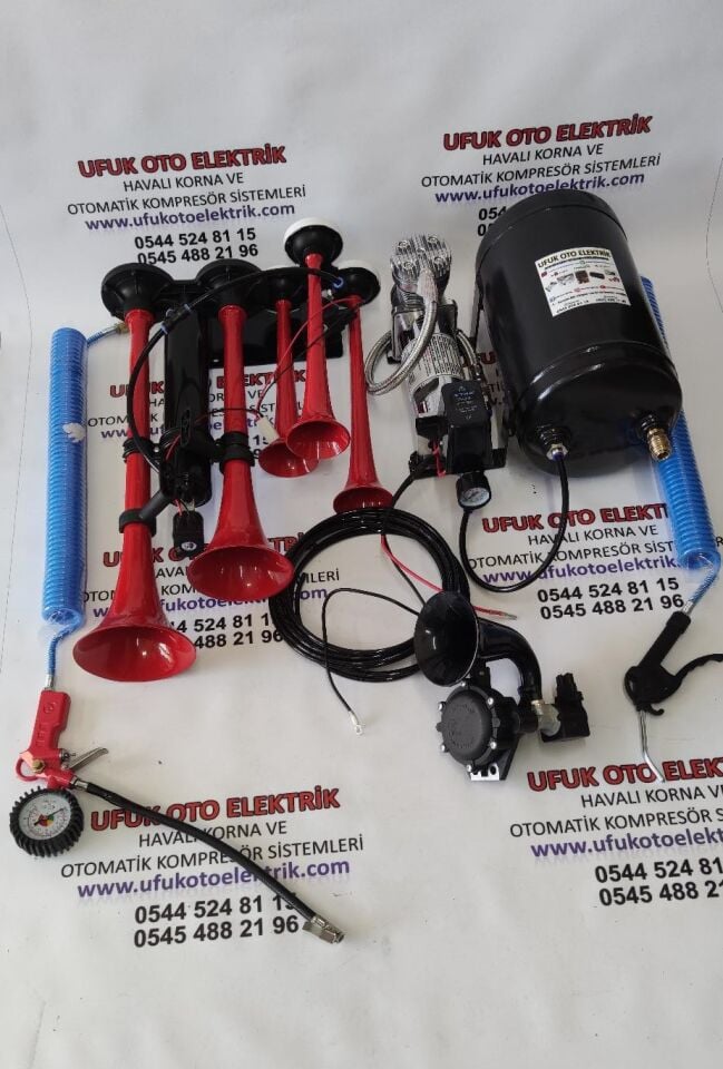 DADAN Yankılı- DAF Korna Otomatik Sistem Havalı Korna Ful Set
