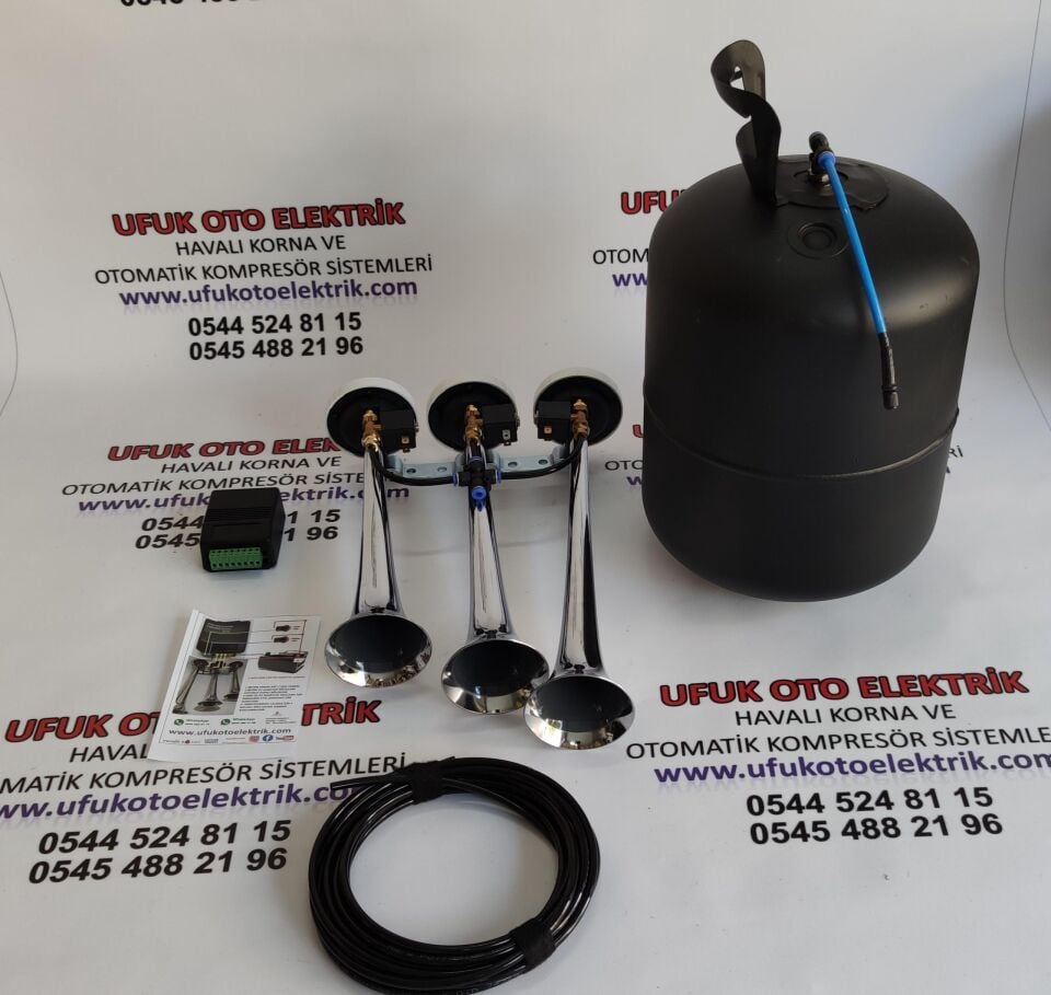 Nuri Alco 4 Melodili Havalı Korna Seti