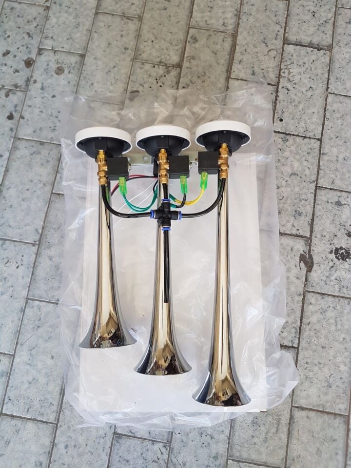 3 Borulu Arap Korna ufk - 12v (Taksi--Traktör--Minibüs--Tek akü