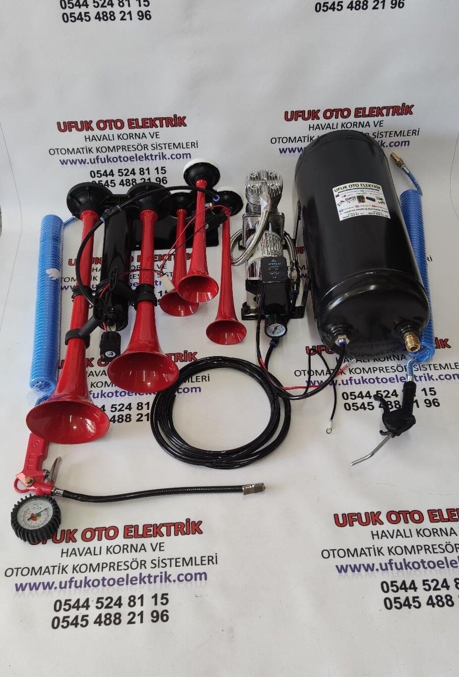 Dadan Yankılı  Hido Havalı  Korna Otomatik Sistem Ful Set 15lt