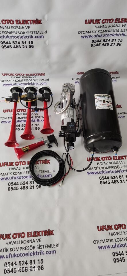Arap Korna ve Islık Korna Otomatik Sistem Havalı Korna Seti HİDO 15lt