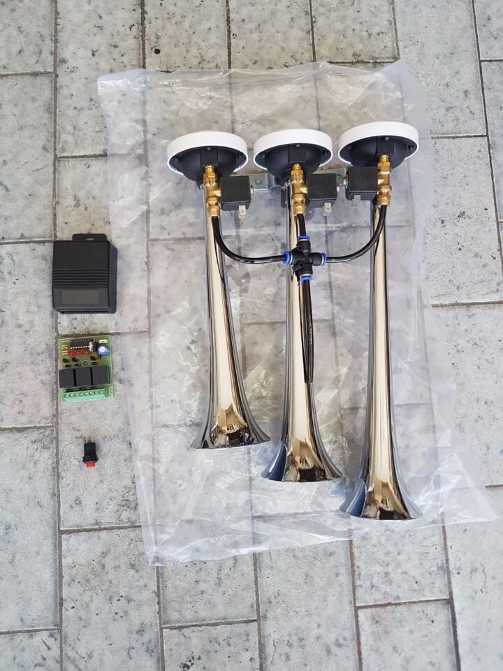 baby shark 4 Melodili Havalı Korna - 12v (Taksi--Traktör--Minibüs--Tek akü