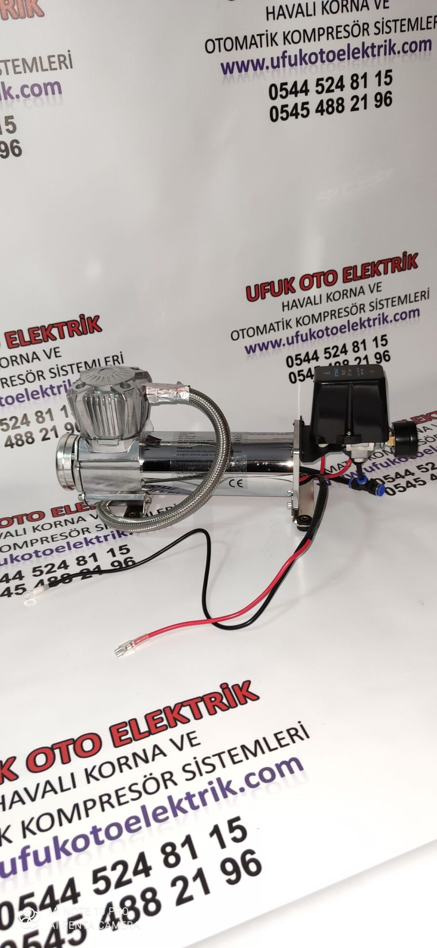 Büyük kafa Air ve Havalı Korna İçin otomatik kesicili kompresör