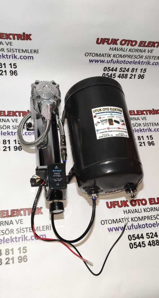 10 LT BÜYÜK KAFA Otomatik Kompresör Set